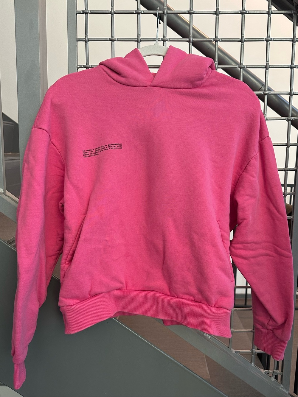 Pangaia 365 Heavy Weight Hot Pink Organic Cotton Hoodie Size XS